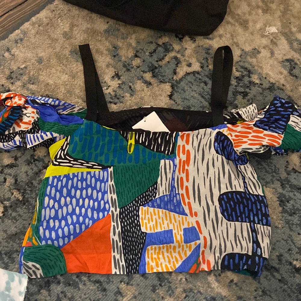 Fun colorful zara top
